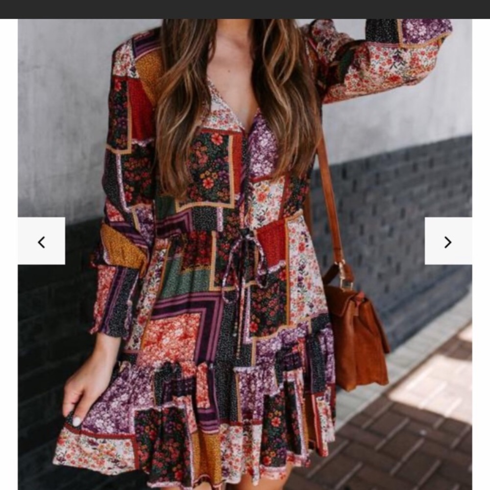 Patchwork dress.